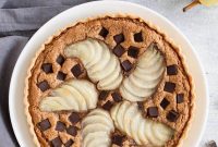 Pear Walnut Chocolate Indulgence Tart