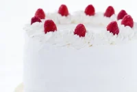 Raspberry Coconut Cloud Cake