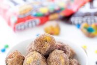 Harvest Spice M&M Donut Poppers
