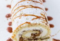 Apple Pie Cake Roll with Creamy Mascarpone