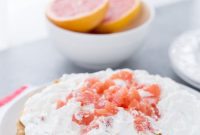 Zesty Grapefruit Yogurt Cloud Tart