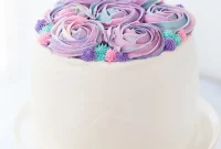 Elegant White Chocolate Rose Cake for Mother’s Day