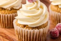 Sweet Potato Pie Cupcakes with Toasted Marshmallow Frosting