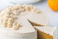 Autumn Spice Pumpkin Cake with Brown Sugar Dream Frosting