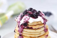 Zesty Blueberry Flapjacks for Spring