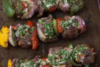 Zesty Chimichurri Beef Skewers