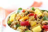 Pineapple Cashew Quinoa Island Stir-Fry