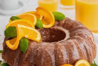 Zesty Orange Pound Cake with Fresh Citrus Glaze