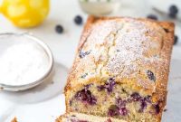 Golden Brown Butter Blueberry Lemon Loaf