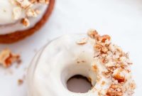 Golden Pumpkin Doughnuts with Silky Cream Cheese Glaze