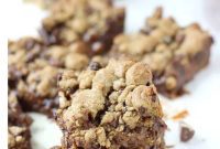 Twix Blondies with Salted Caramel Swirls