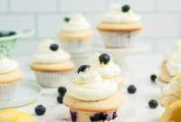 Dreamy Coconut Blueberry Cupcakes
