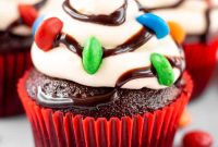 Festive Glow Chocolate Cupcakes