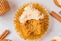 Spiced Pumpkin Cupcakes with Brown Sugar Meringue