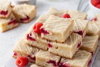 Raspberry Dream Blondies