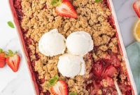 Rustic Strawberry Crumble