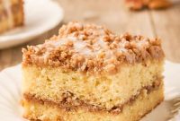 Cinnamon Streusel Sour Cream Coffee Cake