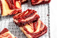 Crimson Cheesecake Brownie Delights