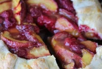 Sweet Peach & Tangy Raspberry Galette