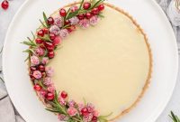 Crimson Jewel White Chocolate Tart
