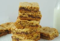 Brown Butter Peanut Butter Paisley Brownies