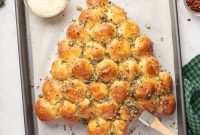 Festive Pull-Apart Christmas Tree Bread