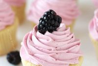 Zesty Blackberry Lime Cupcakes