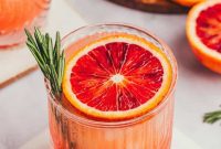 Sparkling Blood Orange & Rosemary Honey Delight