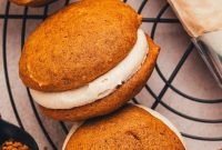Pumpkin Spice Whoopie Sandwiches with Cream Cheese Frosting