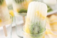 Zesty Mango Kiwi Lemonade Pops