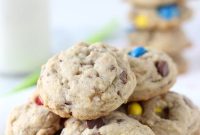 Chewy Spiced M&M Toffee Cookies
