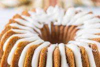 Rich Pumpkin Bundt with Bourbon-Infused Cream Cheese Frosting