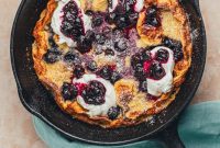 Sky-High Blueberry Pancake