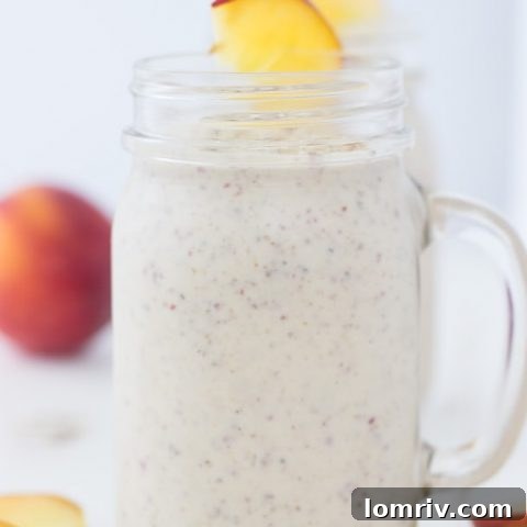 Peach Cobbler Smoothie