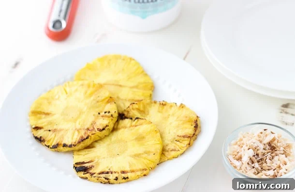 Grilled Fruit Dessert-pineapples-3