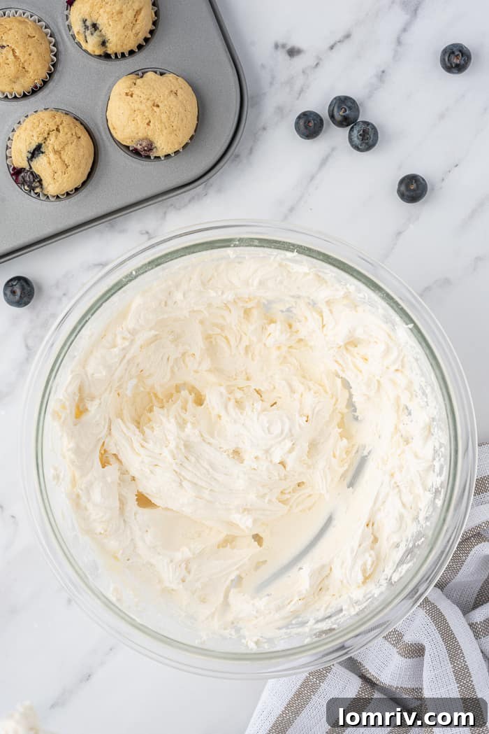 Dairy-free frosting ready for piping