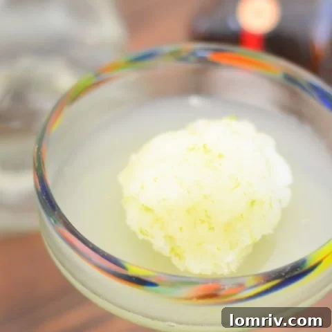 Margarita Sorbet Cocktail