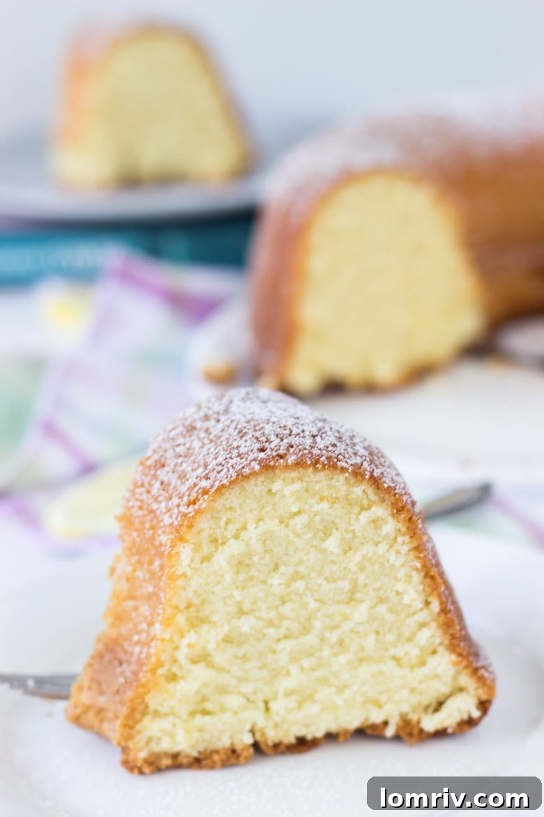 Indulge in the rich texture of a classic 7UP Pound Cake, generously drizzled with a simple lemon glaze for an irresistible finish.