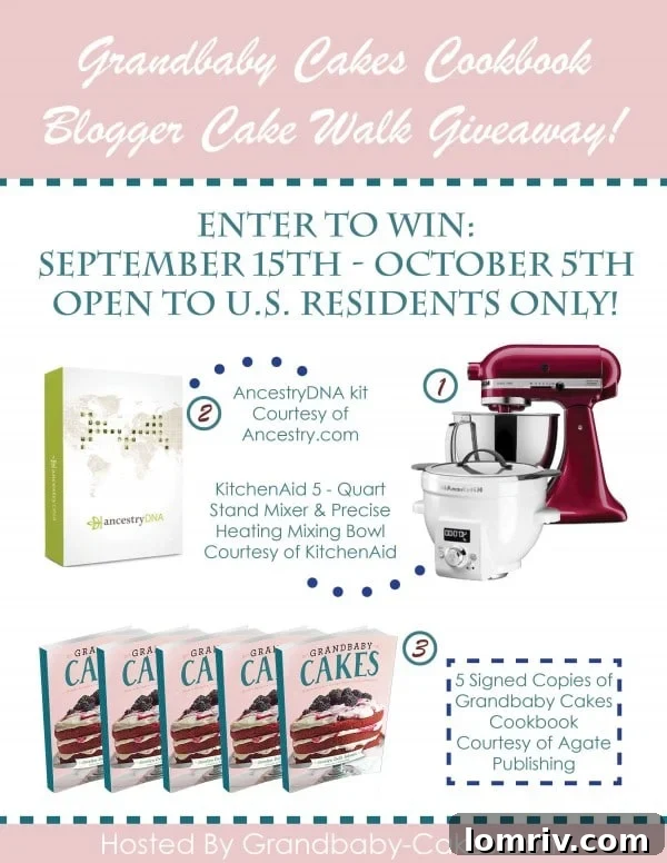 Grandbaby Cakes Cookbook Blogger Cake Walk Giveaway banner