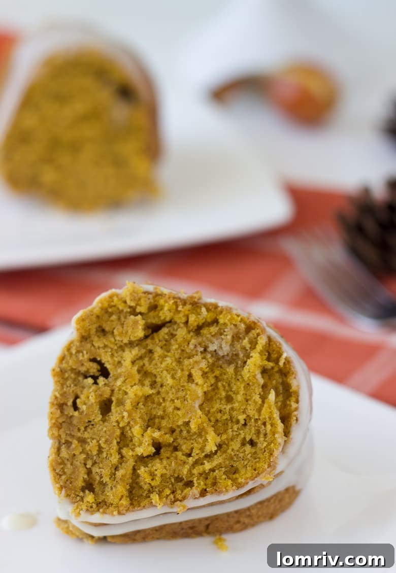 Pumpkin Pound Cake with Apple Cider Drizzle