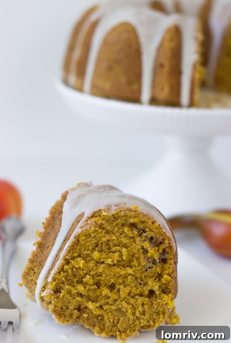 Pumpkin Pound Cake with Apple Cider Drizzle