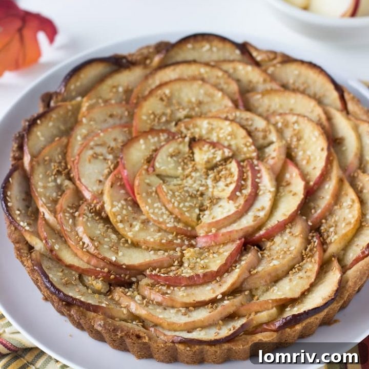 Apple Tart with Toasted Sesame Seeds
