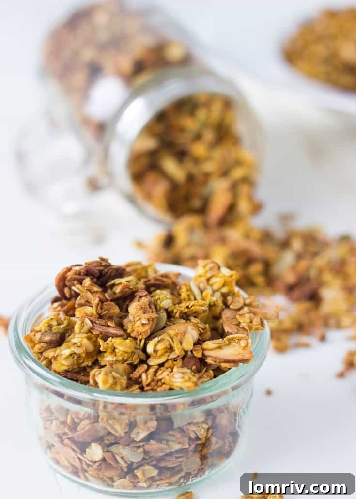 Delicious Homemade Pumpkin Spice Granola for a Perfect Fall Breakfast or Snack
