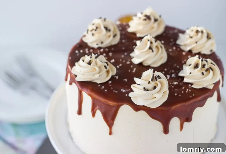 Chocolate Cake with Salted Caramel Frosting