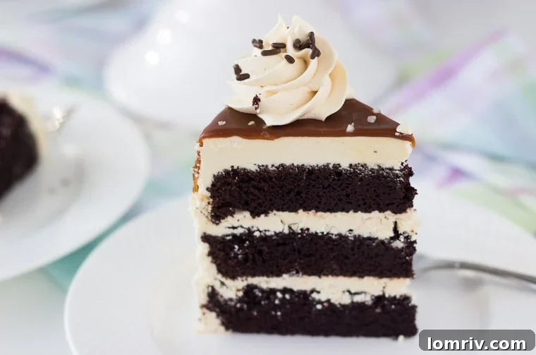Chocolate Cake with Salted Caramel Frosting