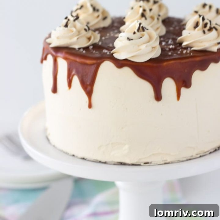 Chocolate Cake with Salted Caramel Frosting
