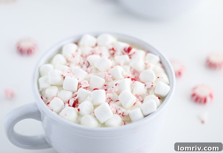 Peppermint White Hot Chocolate