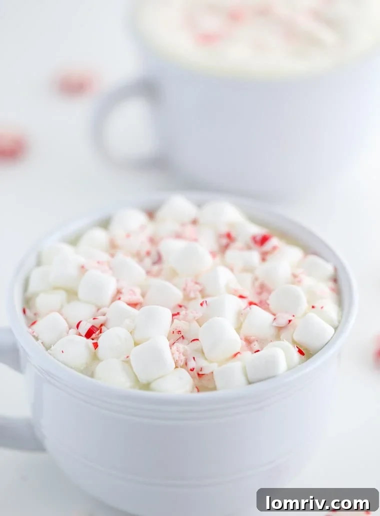 Peppermint White Hot Chocolate