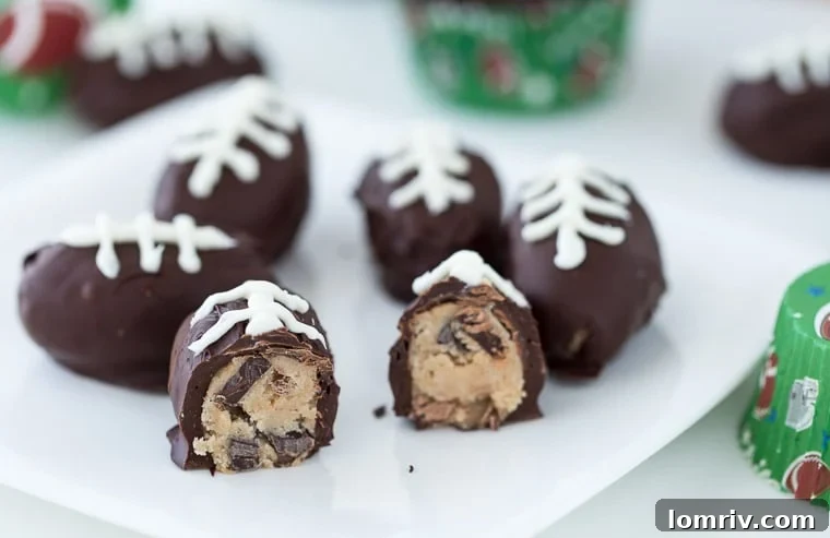 chocolate chunk cookie dough truffles-3
