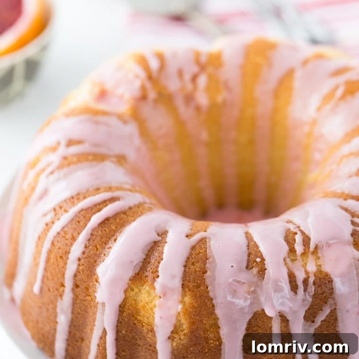 Delicious Blood Orange Mimosa Cake, a delightful brunch or celebration dessert.